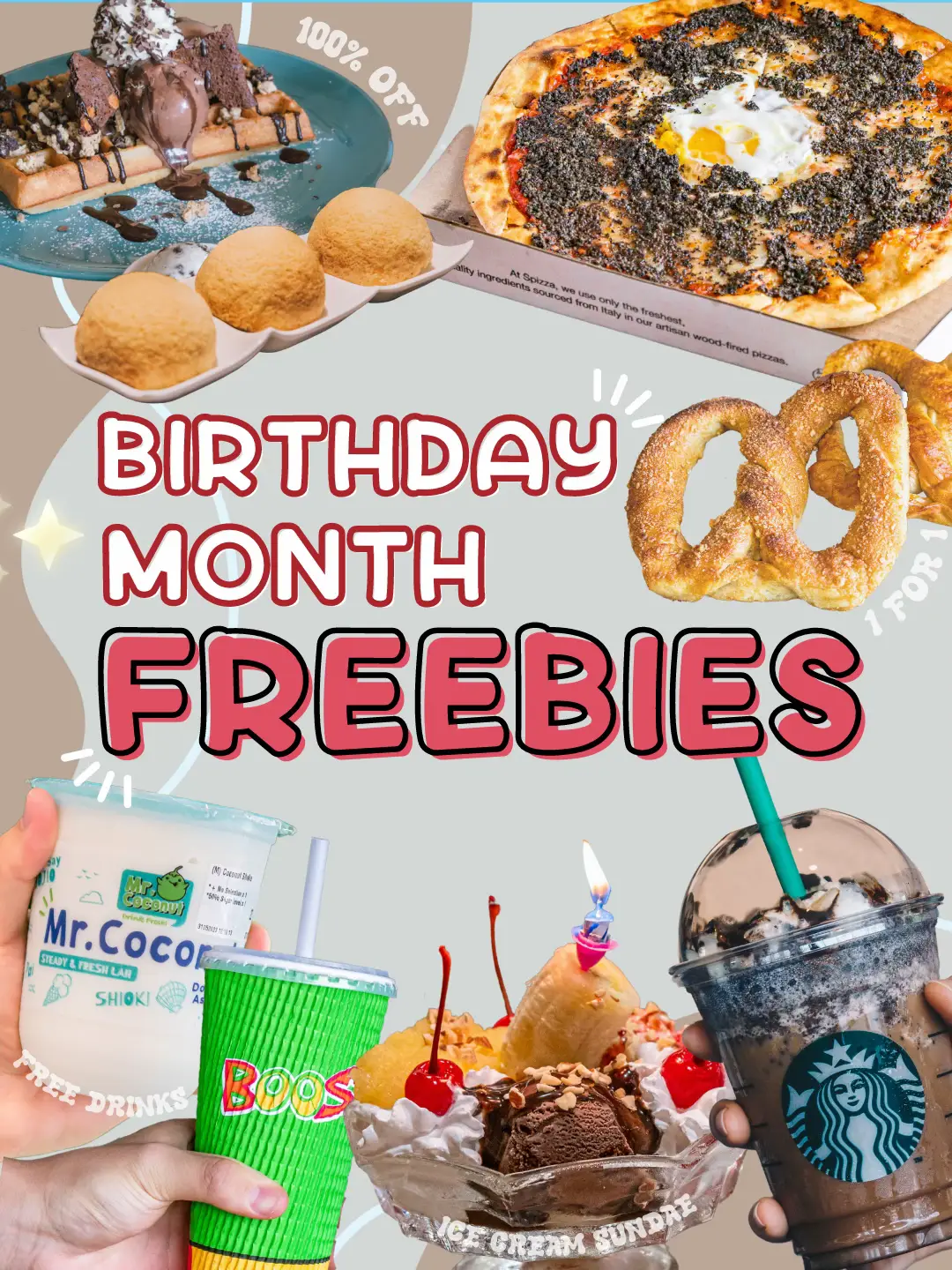 Where To Get Free Food On Your Birthday 