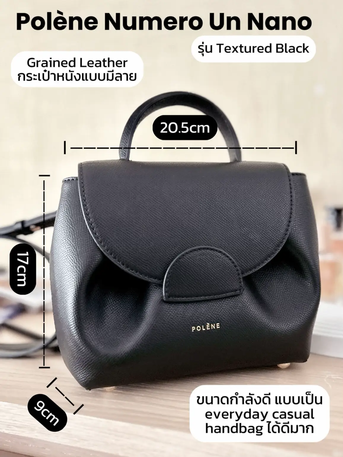 Polène  Bag - Numéro Un Nano - Black