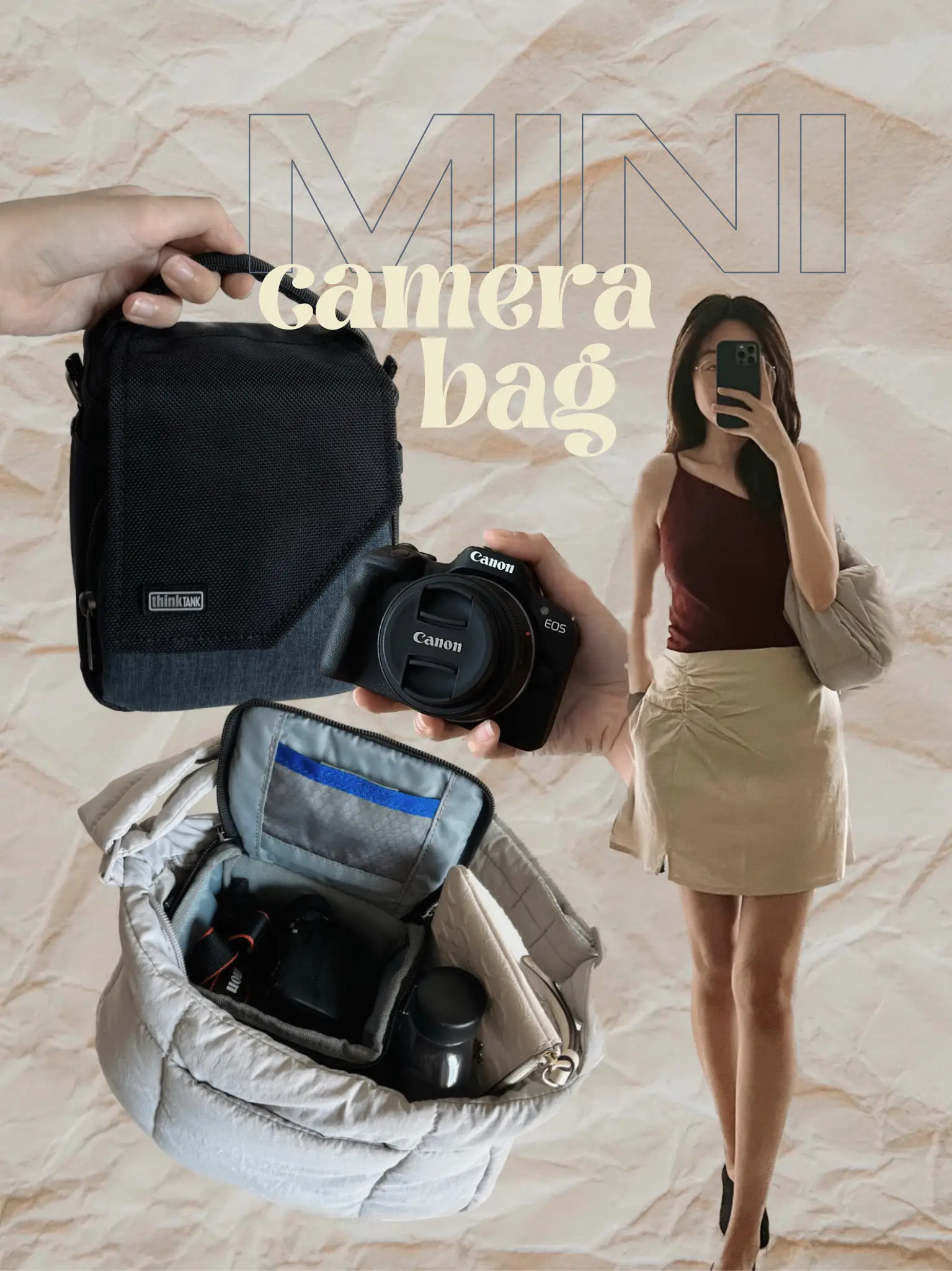 the cutest camera bag that fits into TPB puffer Gallery