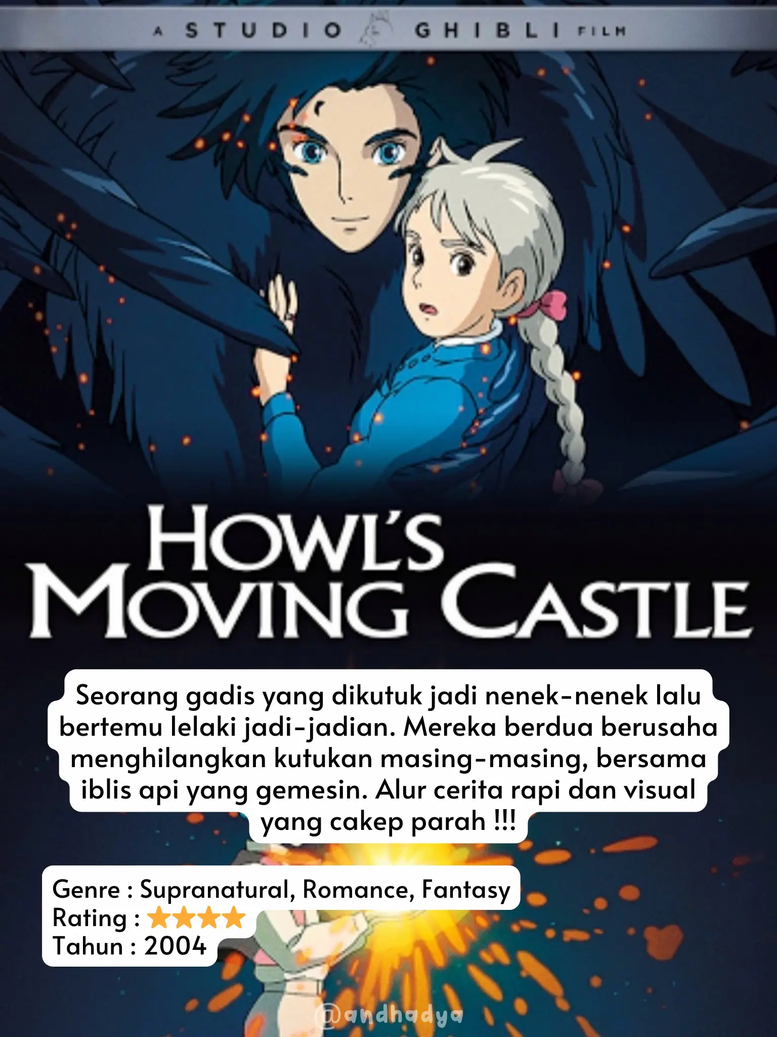 Rekomendasi Film Ghibli Wajib Ditonton 🤗 | Gallery posted by Andhadya |  Lemon8