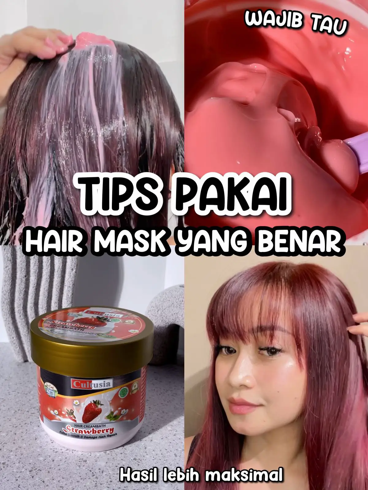 Jangan Keliru,ini cara pakai Hair mask yang tepat⁉️ Video