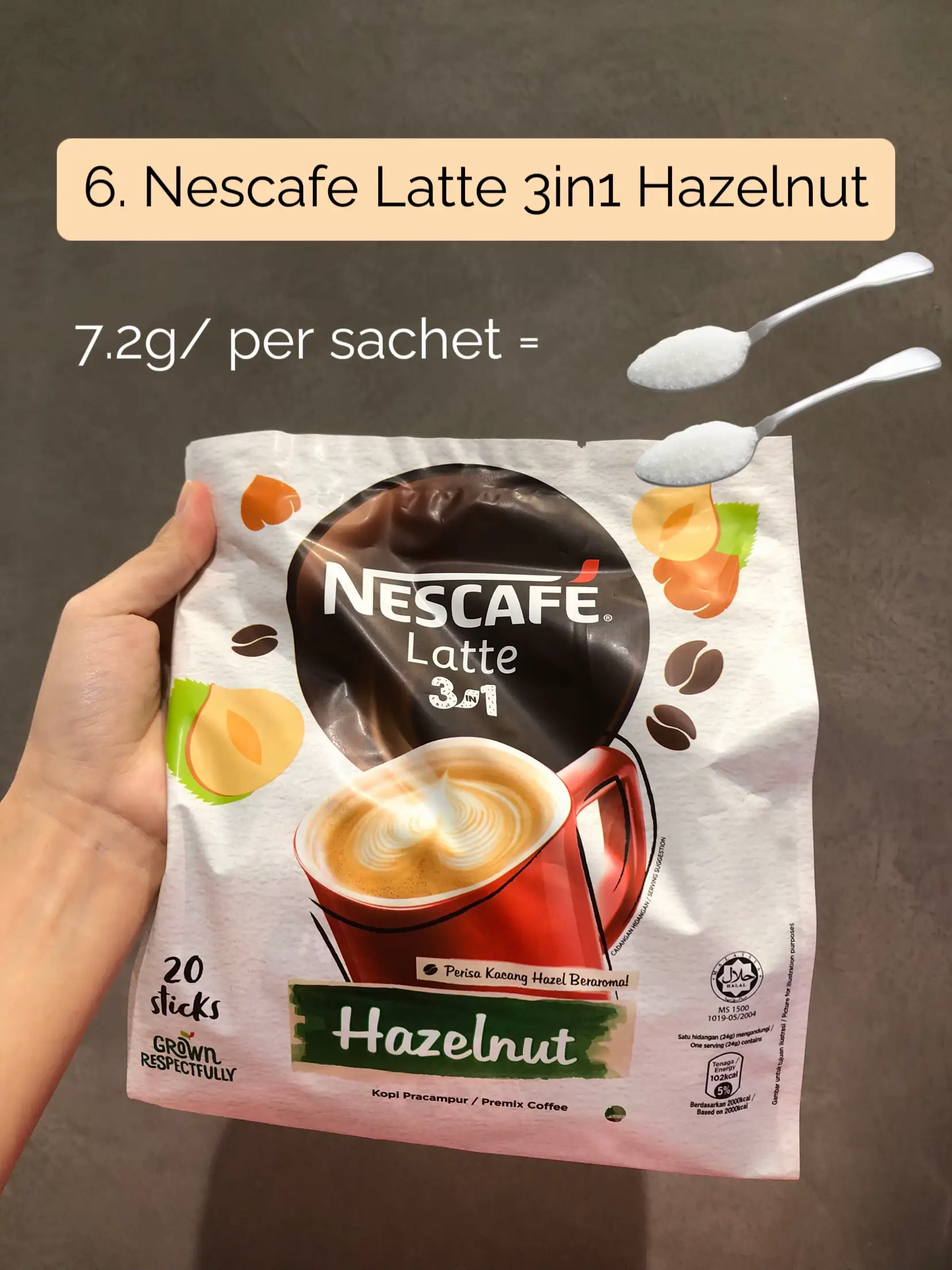 Nescafe 3 in 1 Coffee: Brown Sugar Instant Coffee Sticks