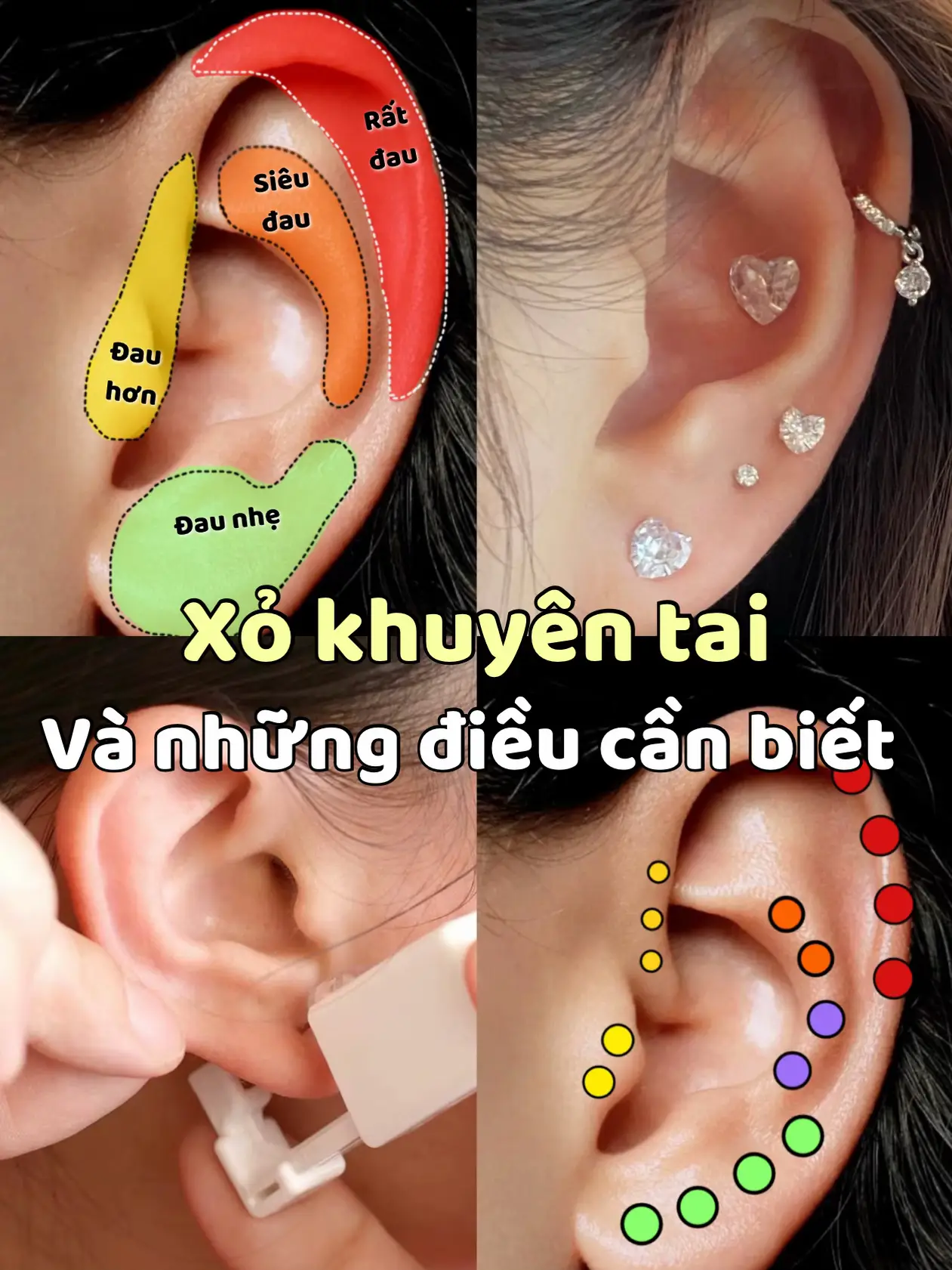 Bấm Khuyên Tai Kiêng Gì