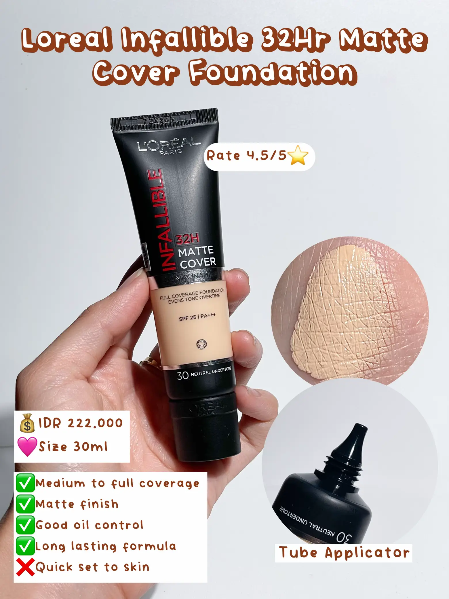 REFORMULATED?! NEW LOREAL 32H MATTE COVER FOUNDATION FIRST IMPRESSIONS 🤔