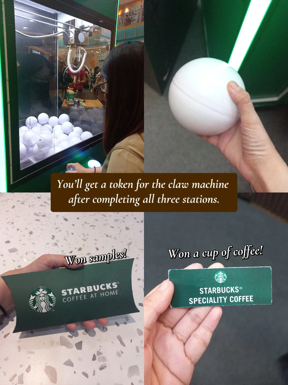 Starbucks claw outlet machine