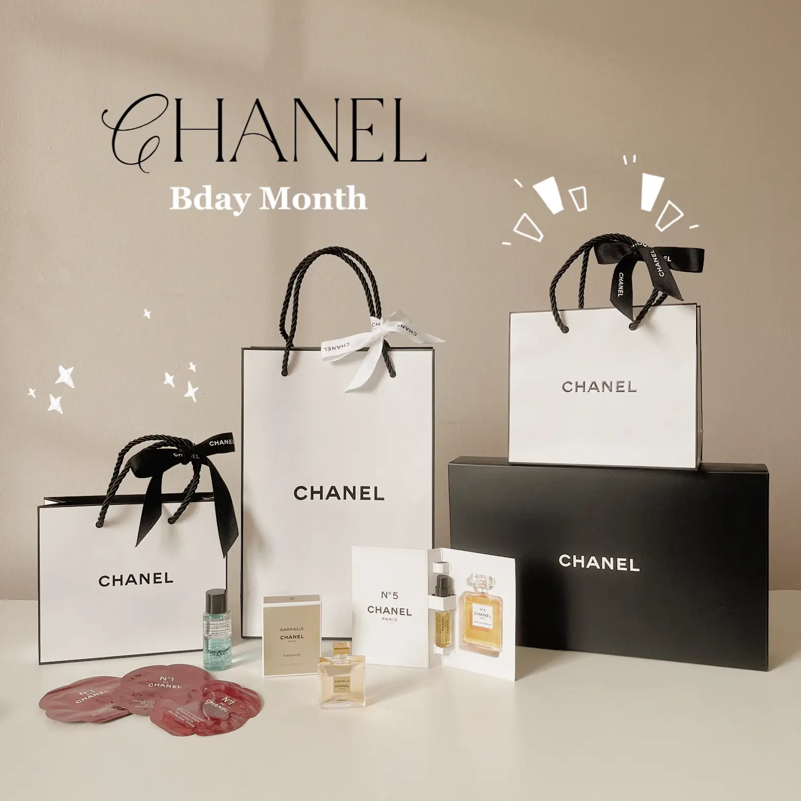 chanel birthday gift bag
