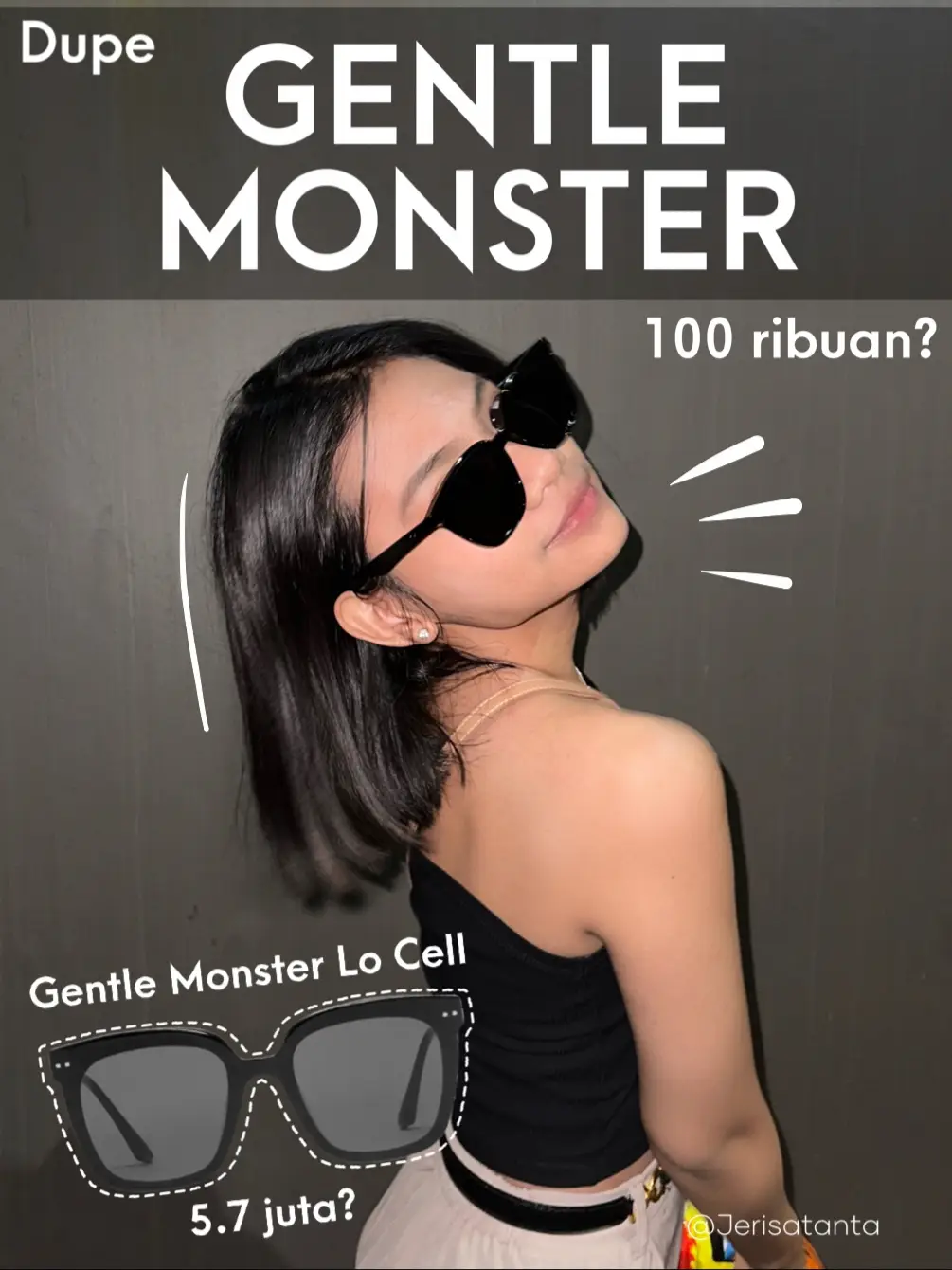 Dupe Gentle Monster Lo Cell 100 ribuan doang?😎 | Gallery posted