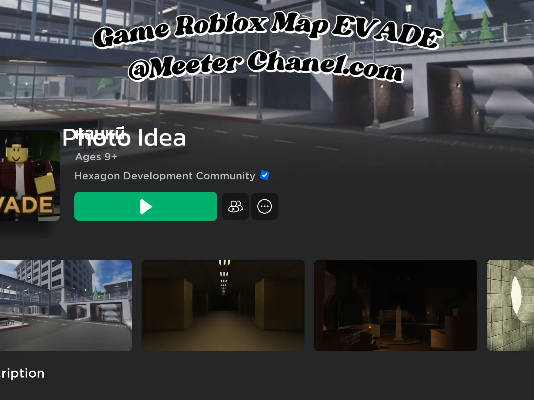 Game Roblox Map EVADE@Meeter Chanel.com