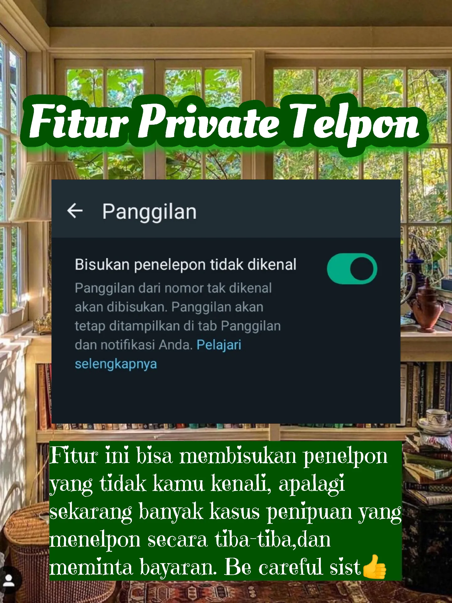 FITUR TERBARU DARI WHATSAPP 📞🤫 | Galeri Diposting Oleh 🦋Study.Aii🦋 | Lemon8