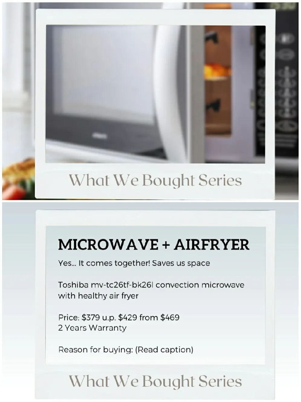 TOSHIBA 4-in-1 Microwave Oven, Convection, Air Fryer Malaysia