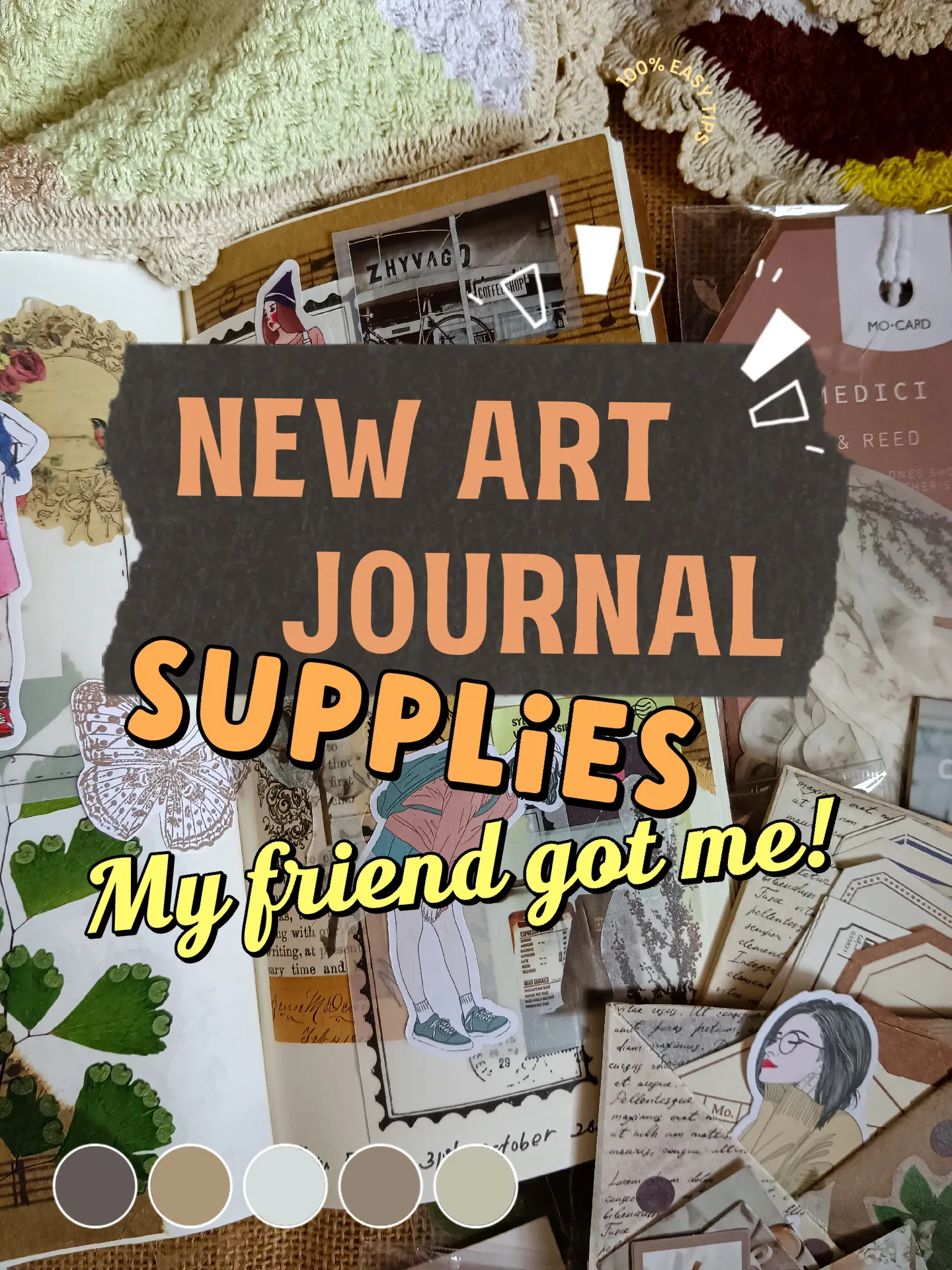 My Friend Gives Me Her Art Journal Supplies!