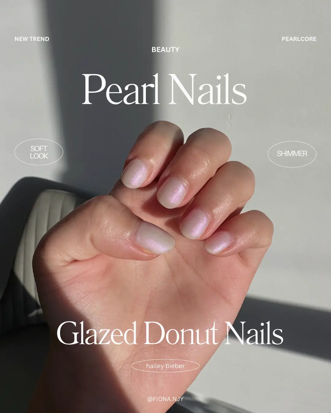 PEARL NAILS effect tutorial, technique that DOESN'T CHIP OFF!