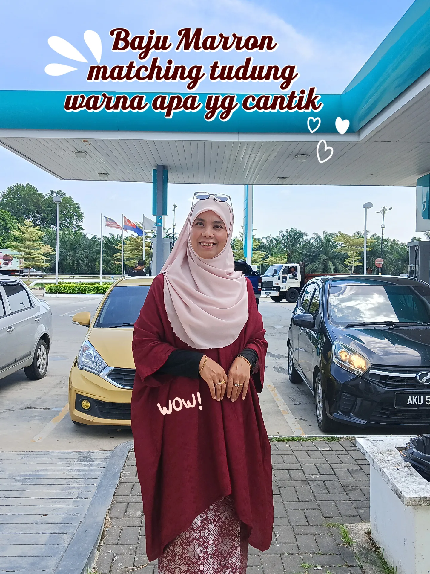 Gambar Baju Marron matching tudung warna apa yg cantik ..