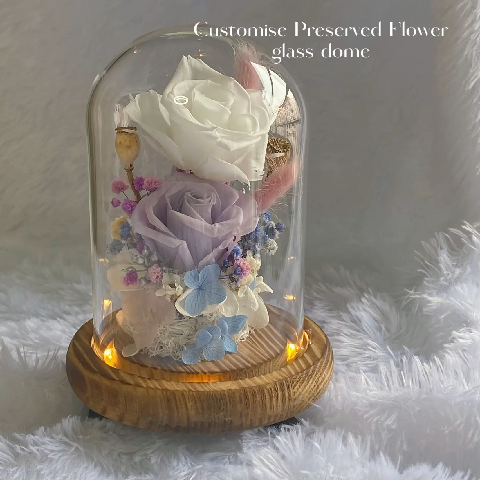🇸🇬 customise preserved flower glass dome Gallery posted by