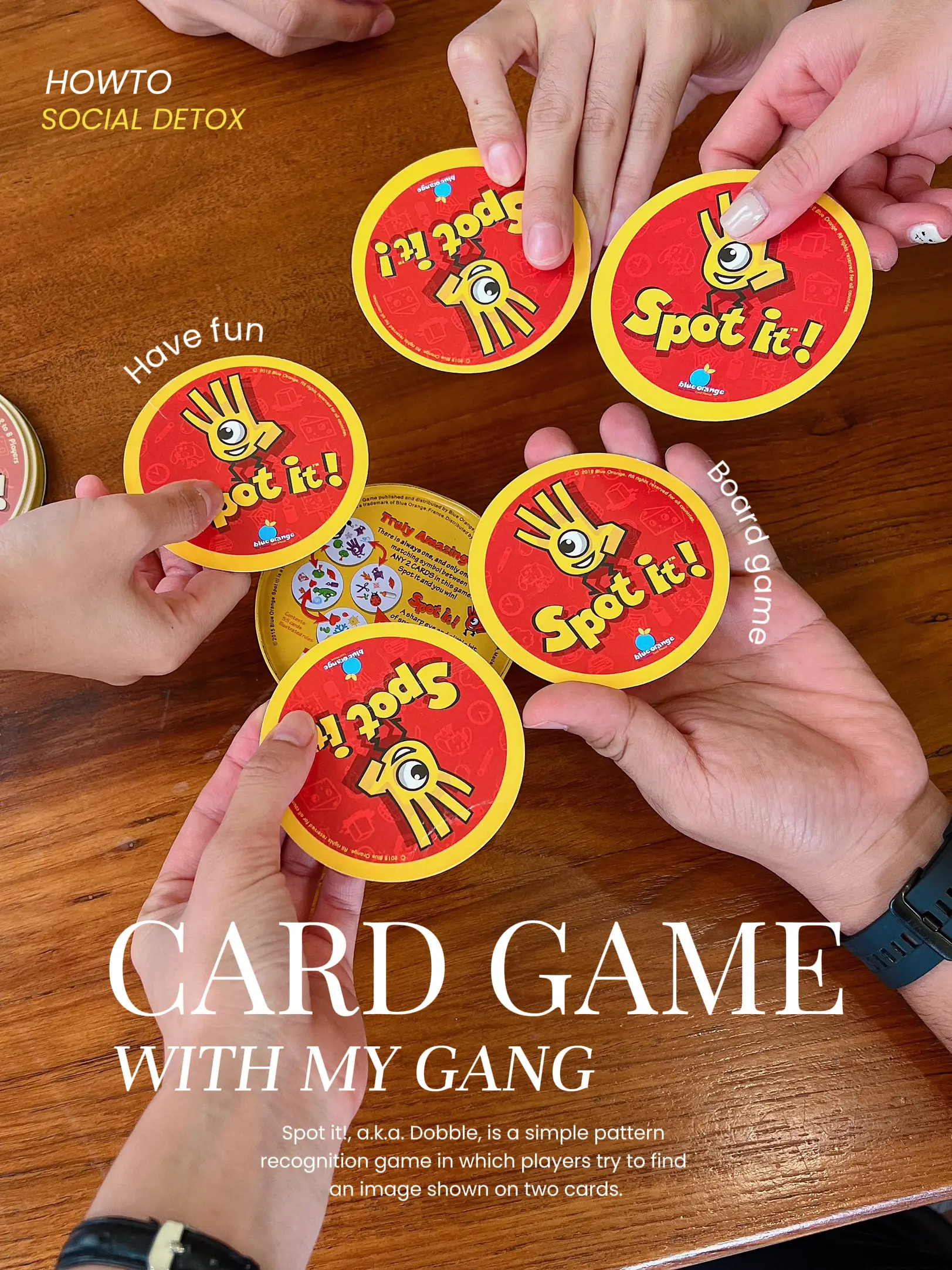 Howto social detox : card game with my gang 🎮🎉 | แกลเลอรีที่โพสต์โดย Tiwa  | Lemon8