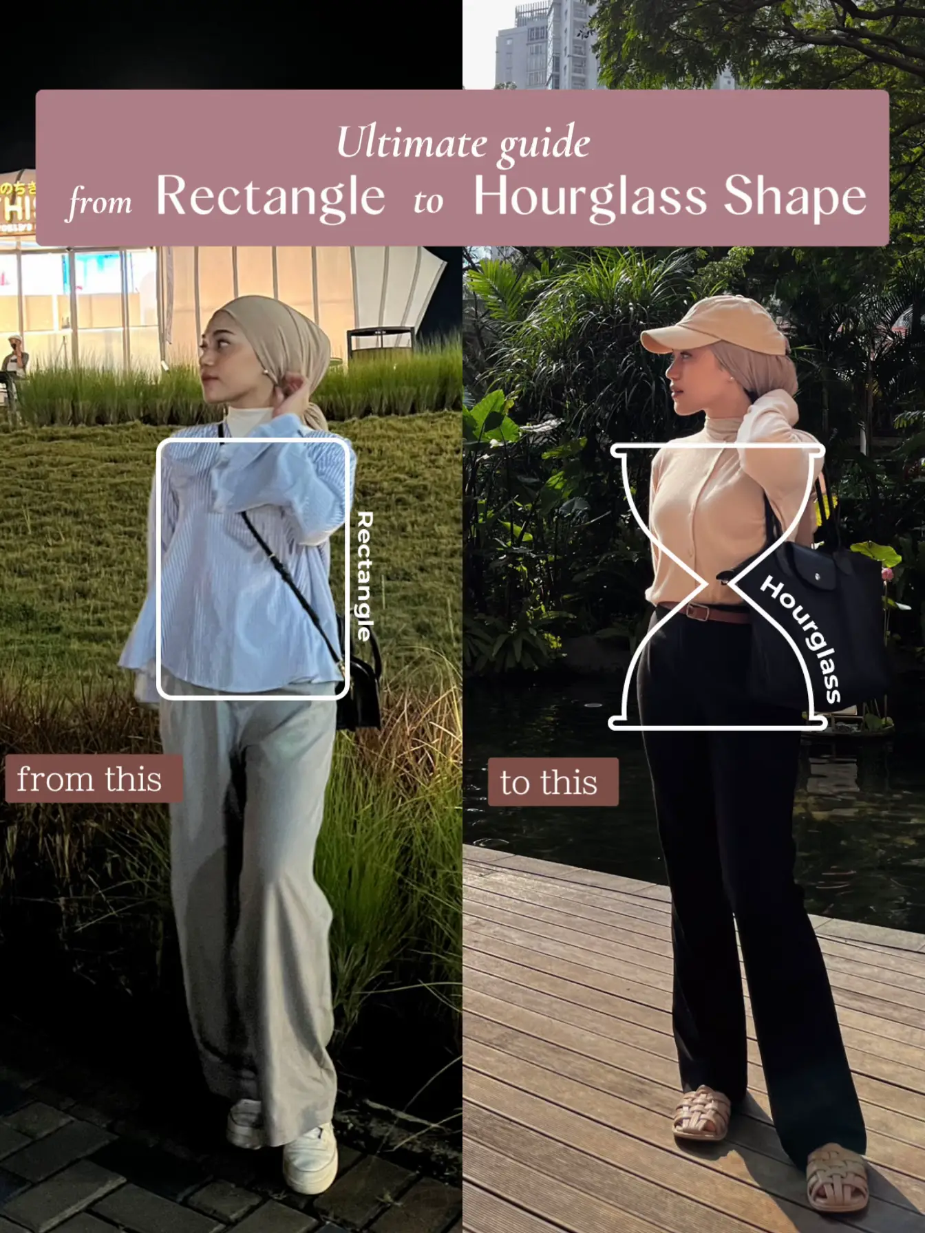 How to create Rectangle to Hourglass Shape Galeri diposting