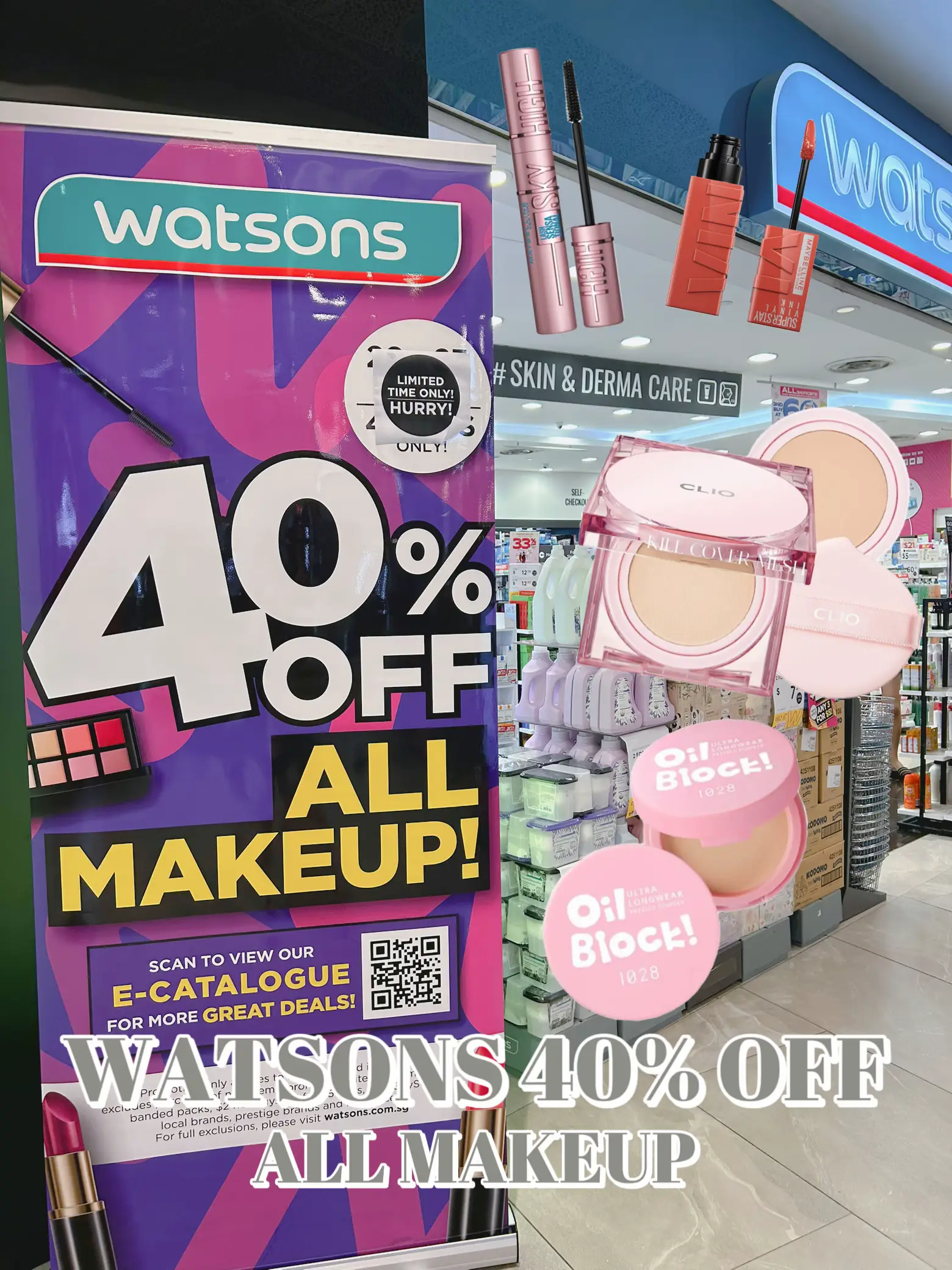 🚨PSA: Watsons 40% OFF ALL MAKEUP (+B1G1 DEALS)💄😱's images(0)