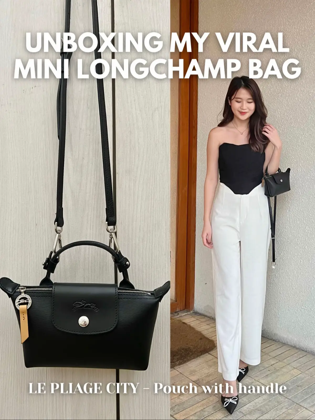 MINI LONGCHAMP BAG! unboxing + review with me! 🥰👜✨