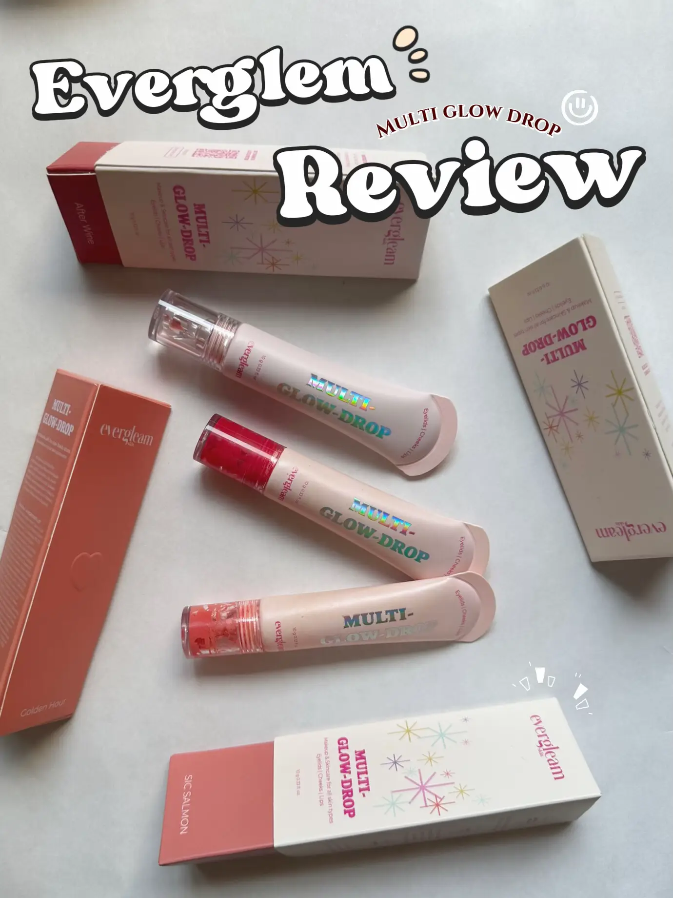 รีวิว บลัชหยดน้ำ ยิ่งทา ยิ่งบำรุง Evergleam Multi Glow Drop แกลเลอ