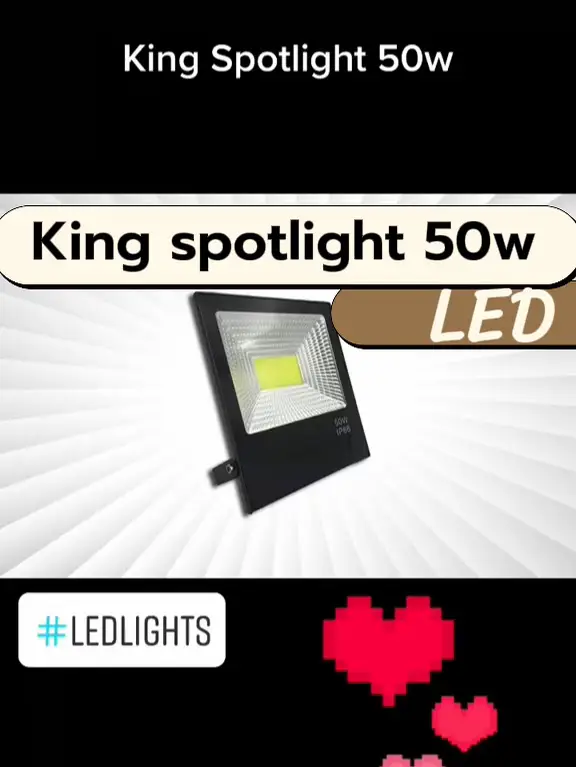 King spotlight 50w spotlight lampled led Video published by Luna