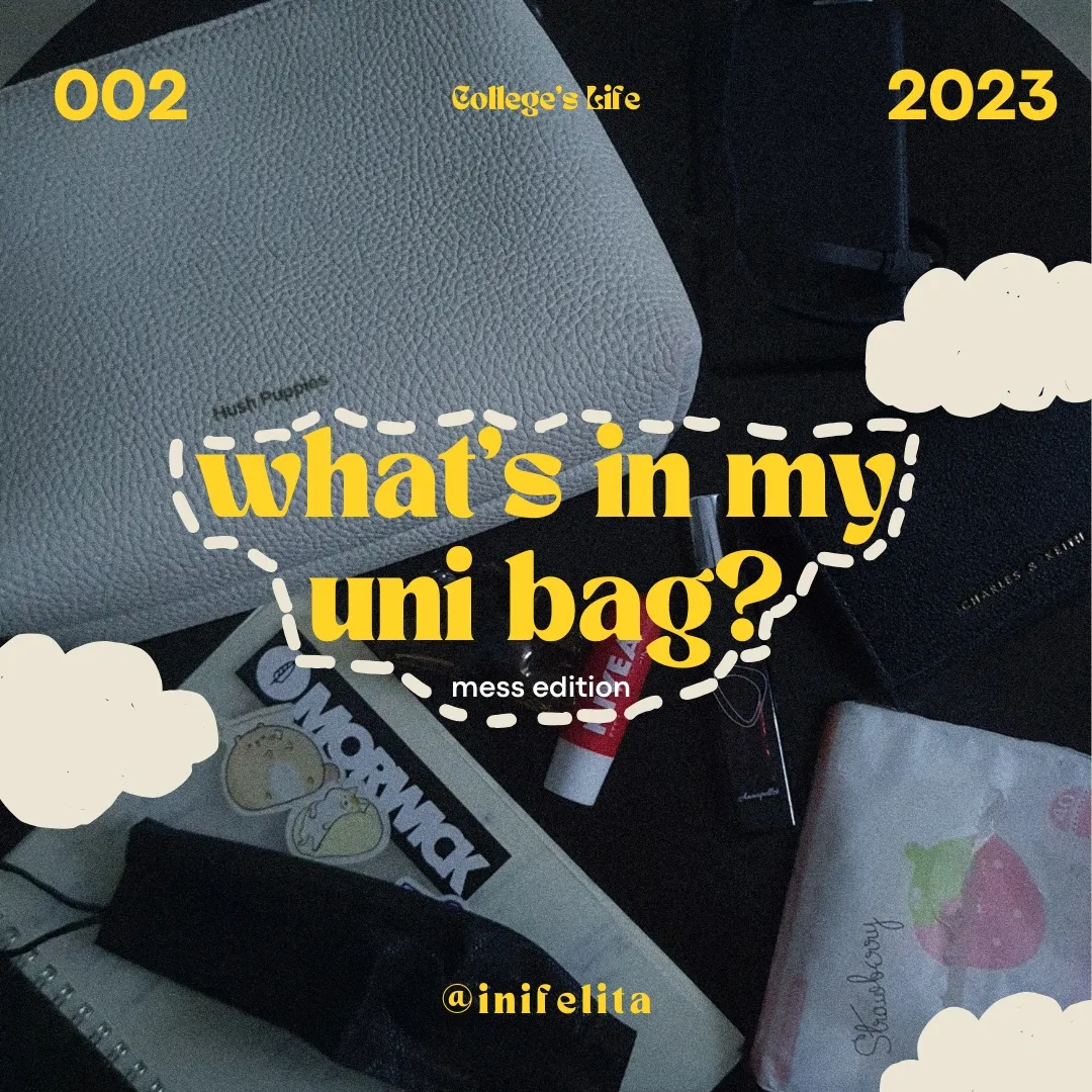 WHAT'S IN MY UNI BAG! ️ Galeri diposting oleh feli's diaries Lemon8