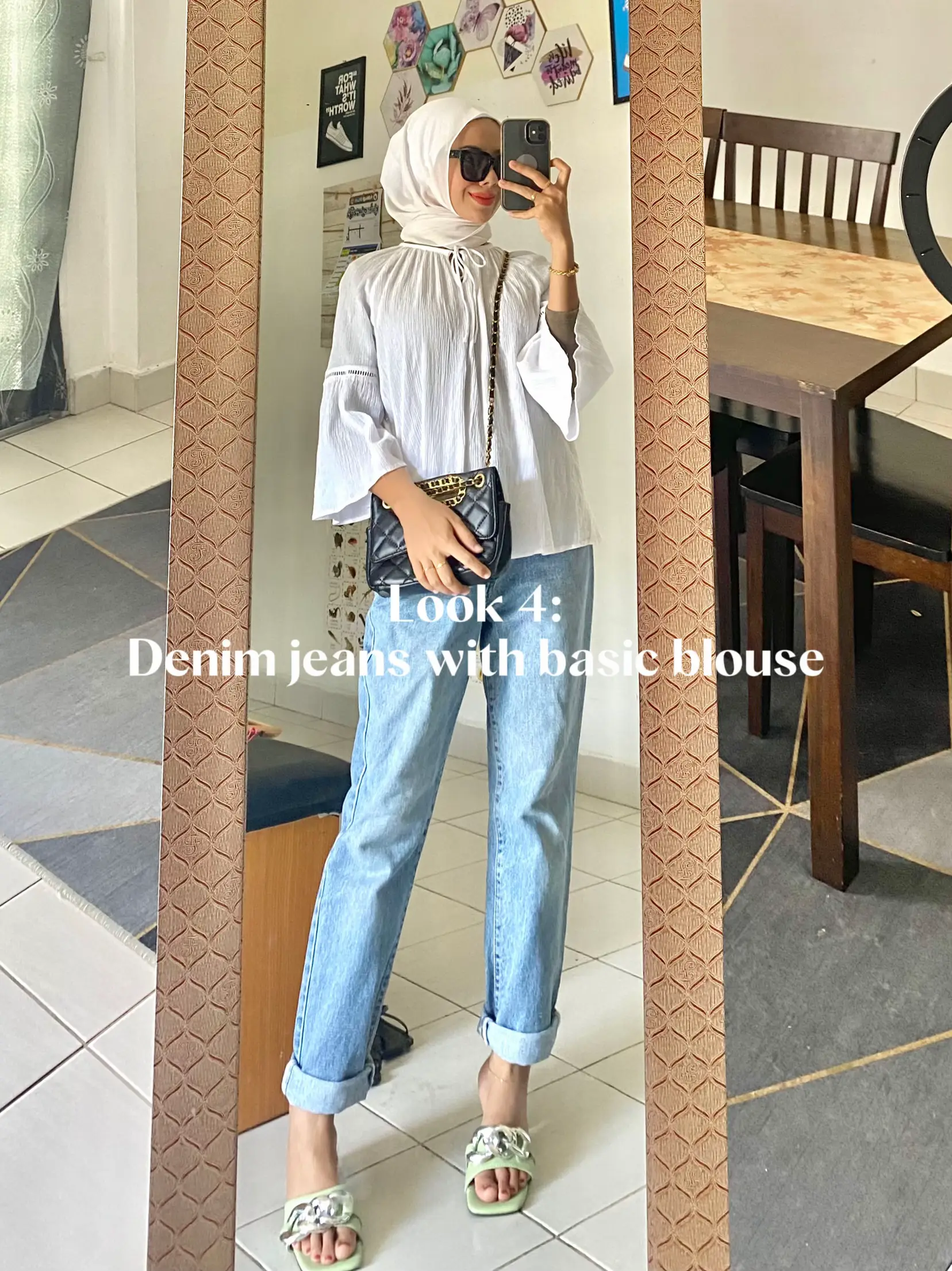 Shahi Poshak - DENIM. SHIRT. TROUSERS. LET'S GET BACK TO THE ESSENTIAL..!!  . . #jeans #fashion #denim #style #moda #ootd #dress #tshirt #jeansmurah  #outfit #shoes #like #love #pants #fashionblogger #celena #look #shopping #