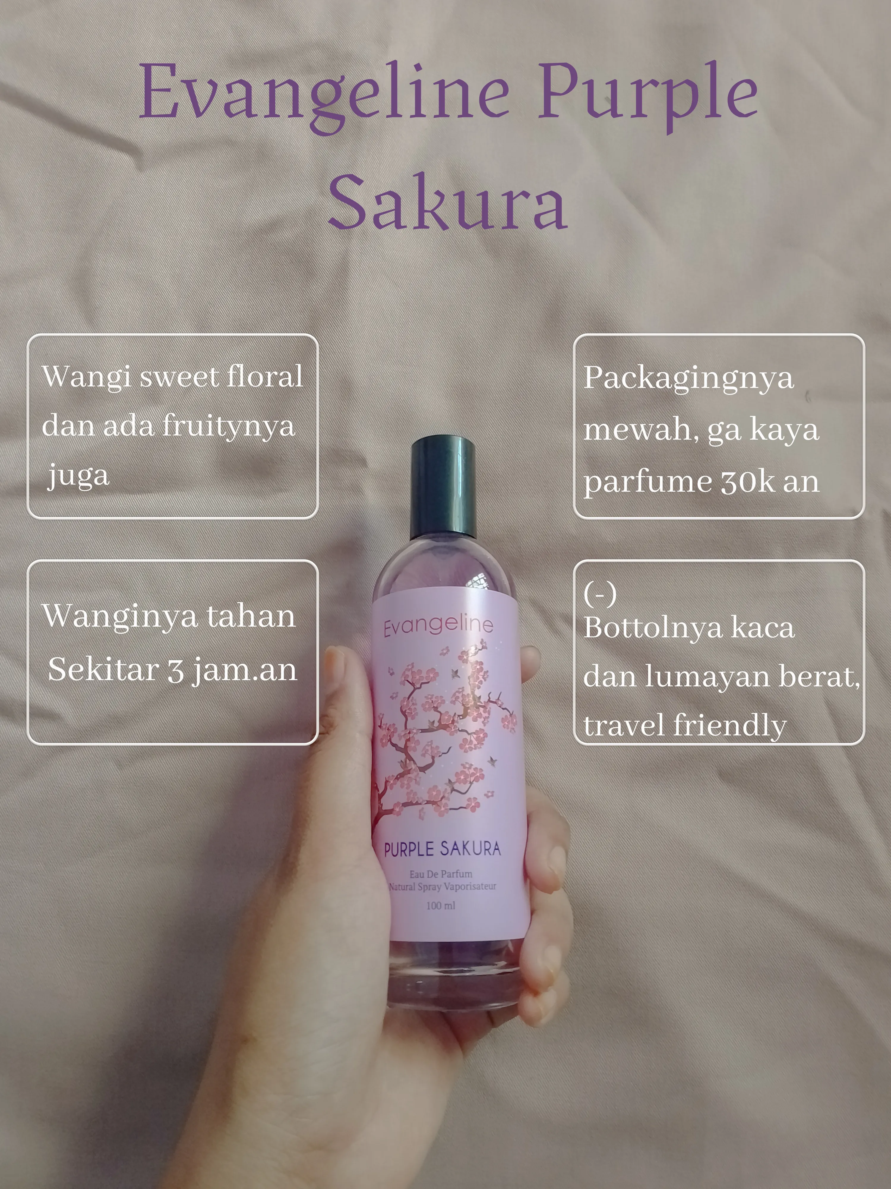 Review parfum evangeline online violet sakura