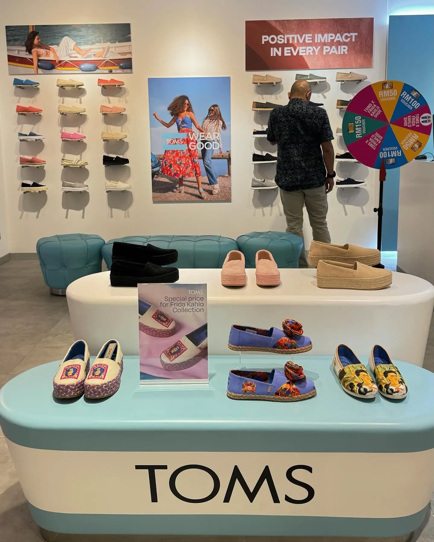 Toms on sale shoe store