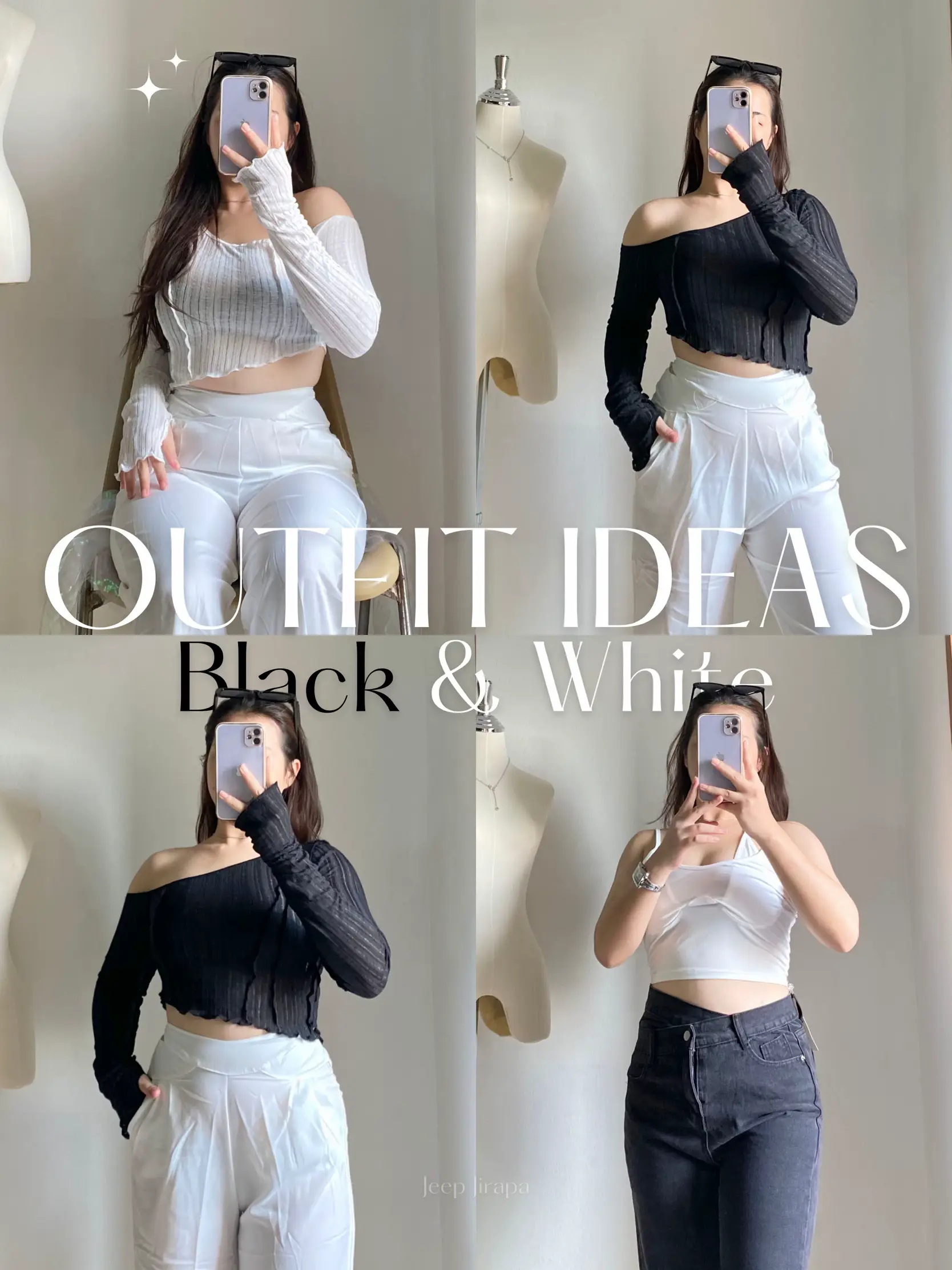 💡Idea. Dress tone. Black and white. A little sexy.💋 | Gallery posted by  Jeep Jirapa | Lemon8