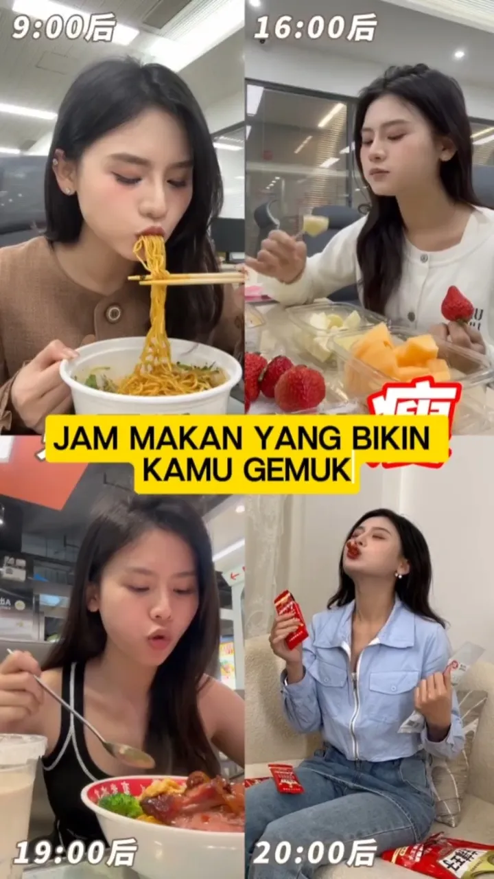 Jam makan yang bikin gemuk! Video dipublikasikan oleh Rosesela 🌹 Lemon8