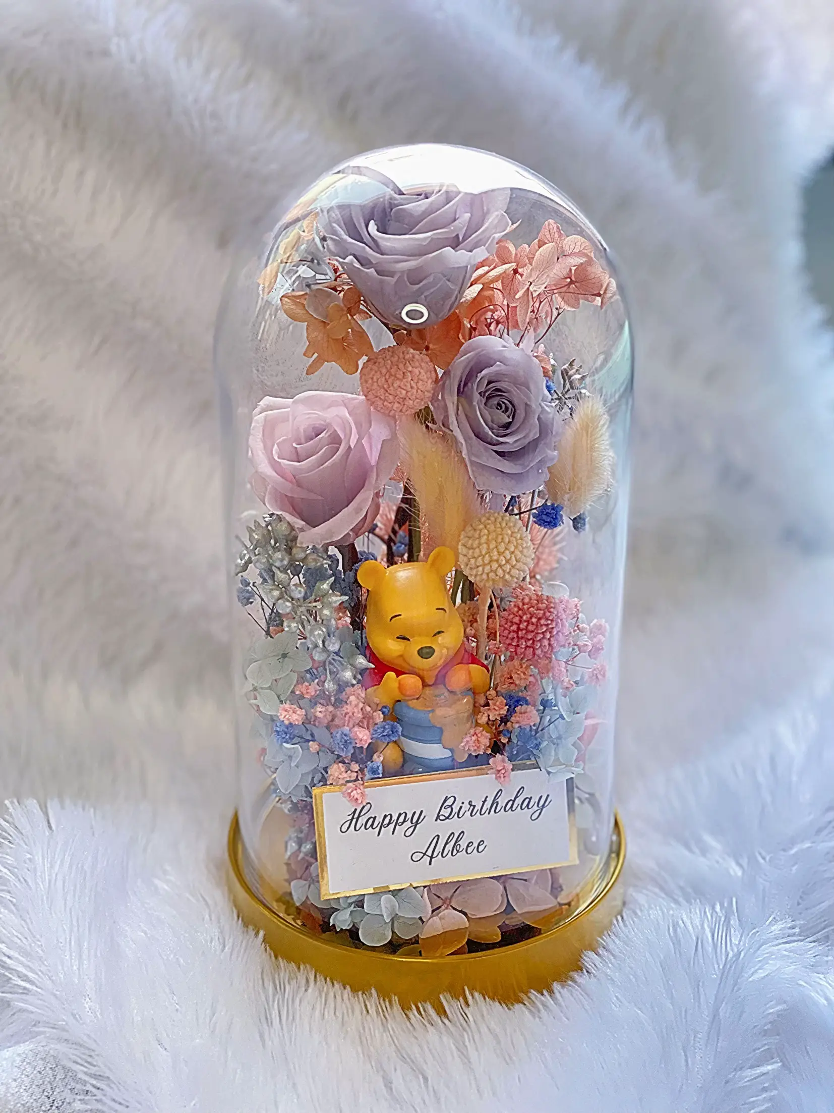 Customise preserved flower glass dome Gallery posted by