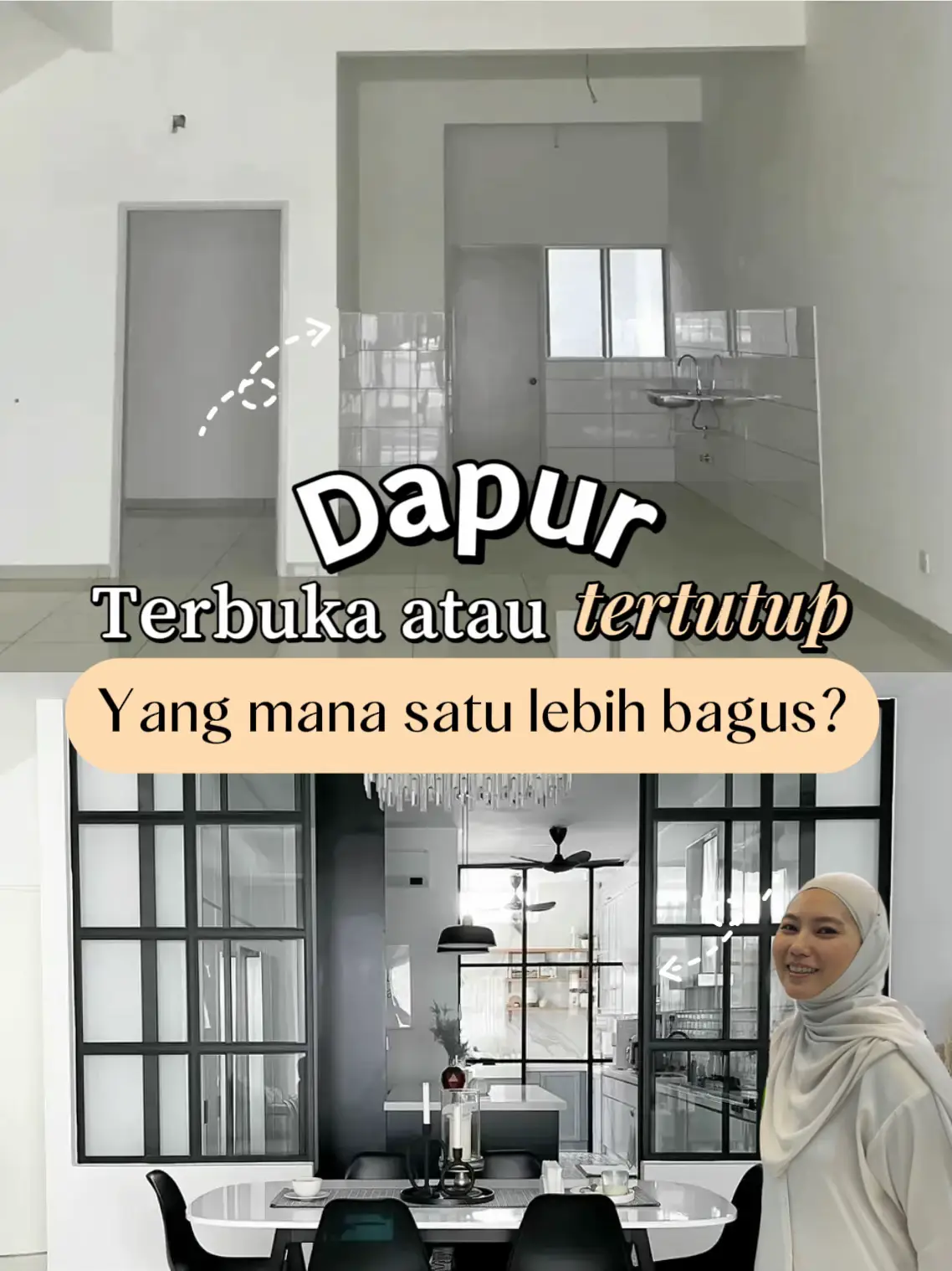 Jangan Salah Pilih, Dapur Terbuka Atau Tertutup⁉️ | Gallery posted by Aida  Narina | Lemon8