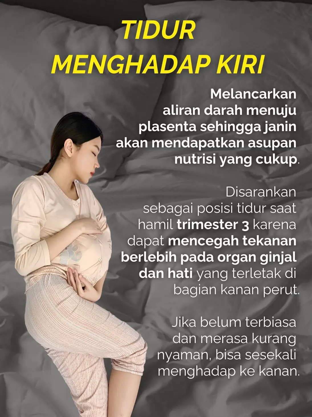 5 POSISI TIDUR SAAT HAMIL YANG DIANJURKAN!🤰 | Gallery posted by Charmine🤍  | Lemon8