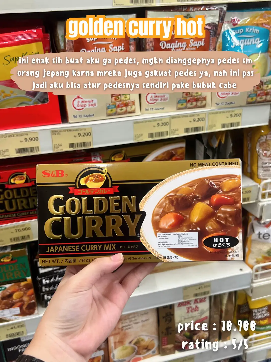 S&B Golden Curry Japanese Curry Mix Mild 220g – Crown Supermarket