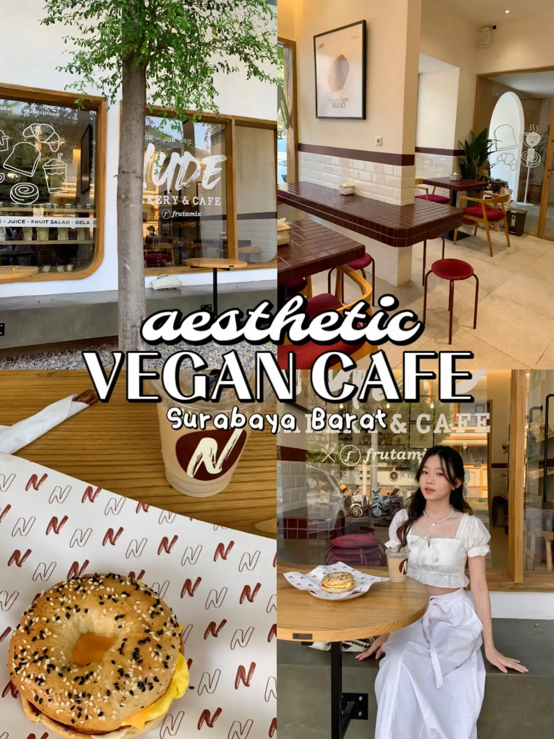 VEGAN CAFE AESTHETIC : nude cafe 🌿🥯☕️ | Gallery posted by airin ♡ ⋆ ˚｡⋆ |  Lemon8