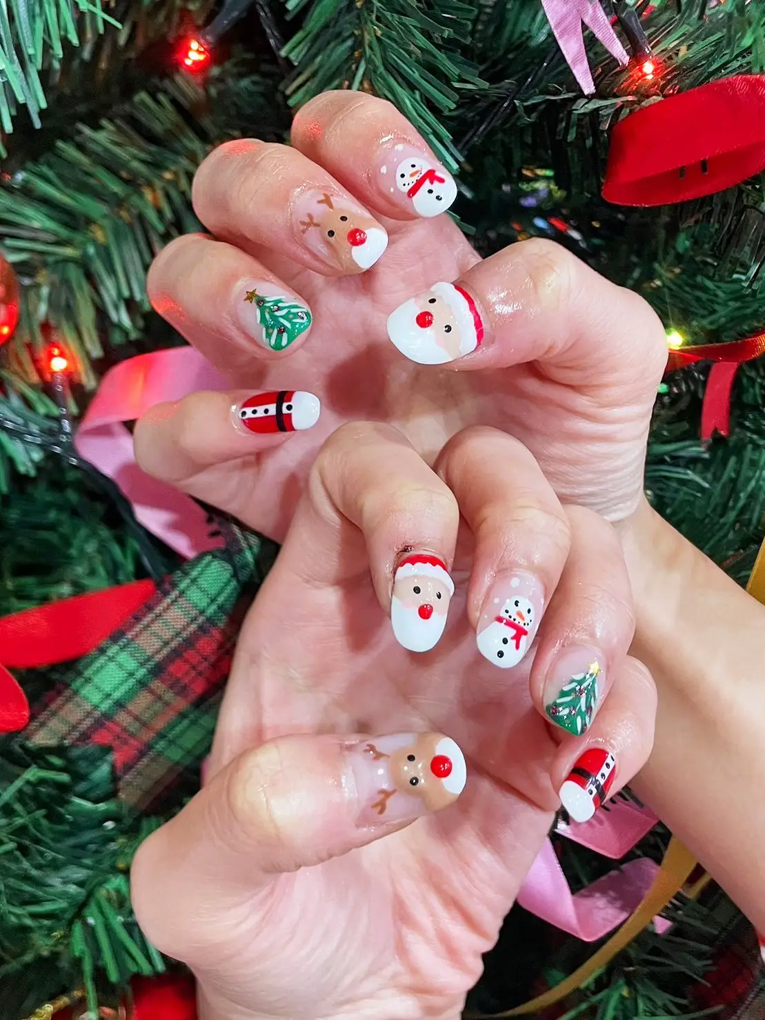 🎄Total Christmas Nails 699 Baht All Stripes ♡ Do Not Miss