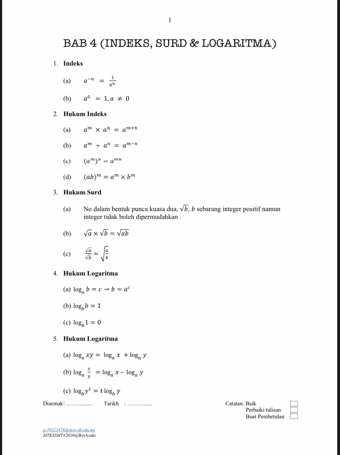 Nota add math form 4 part 1 galeri disiarkan oleh qayyumdontcare