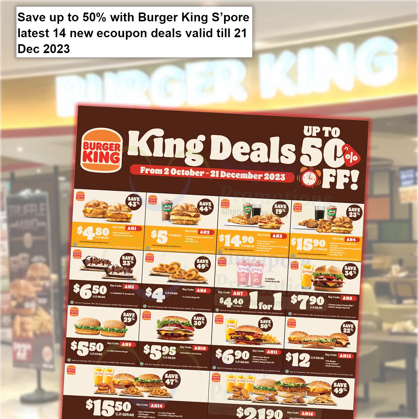 Up to 50% Burger King Coupons at S’pore 😍😱's images(0)
