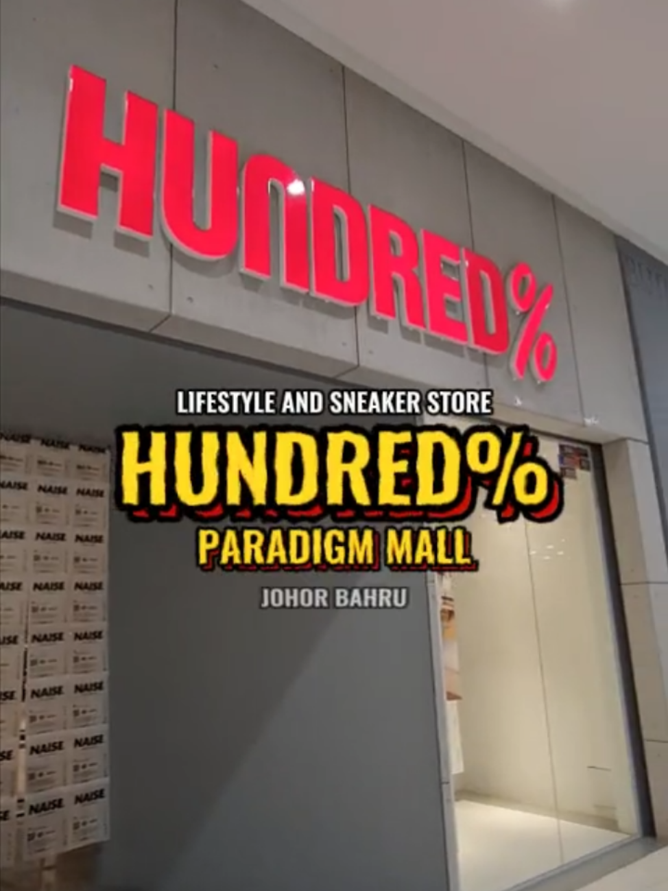 Hundred Percent is a lifestyle and sneaker store