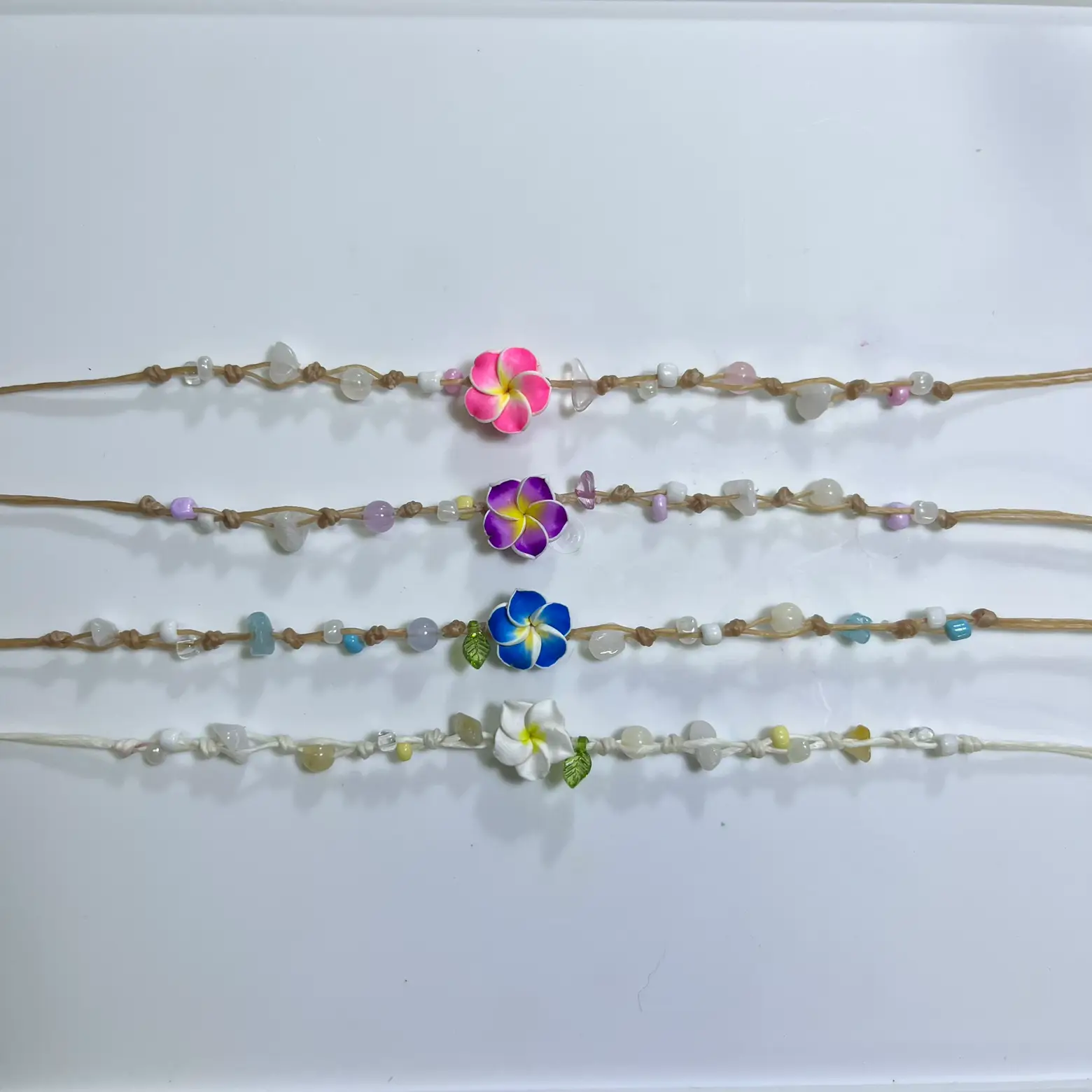 最近 自作の ブレスレット☆だよ。