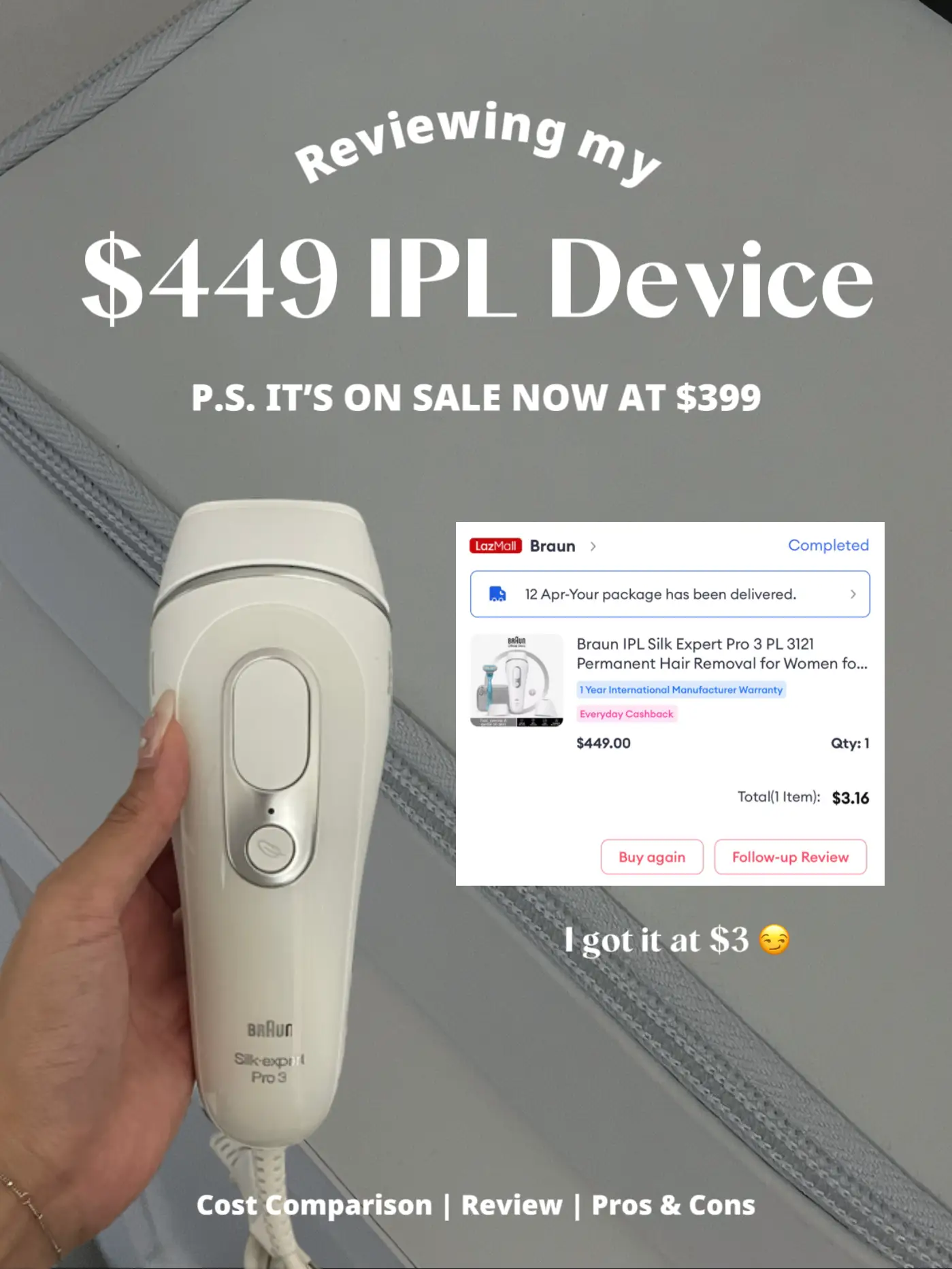 New Braun IPL has marks after 3 uses : r/HairRemoval