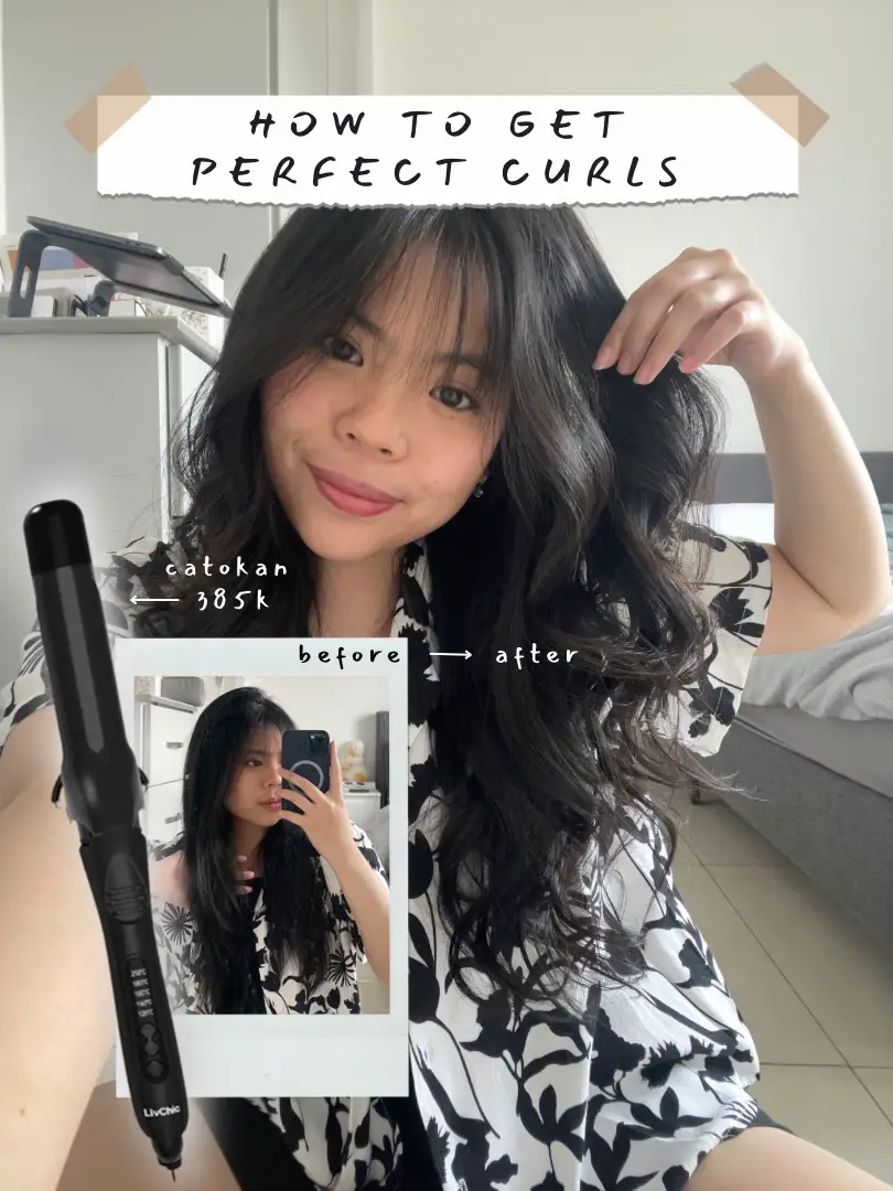 TUTORIAL CATOK RAMBUT ☀️ PERFECT BEACH-WAVE CURLS | Jessが投稿