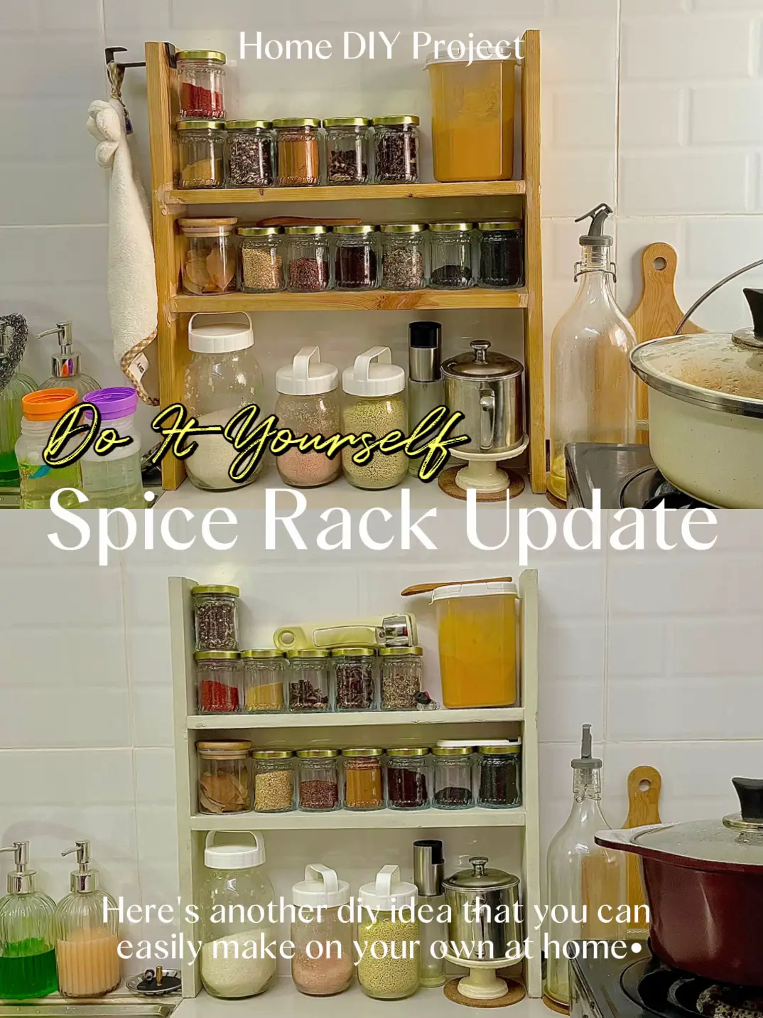 The Best DIY Hack for Organizing Spices in a Cabinet  Spice organization, Spice  cabinet organization, Cupboards organization