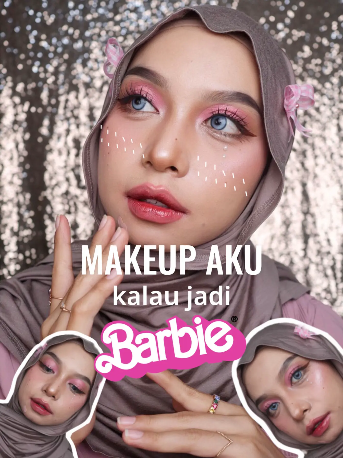 Make up 2025 barbie hijab