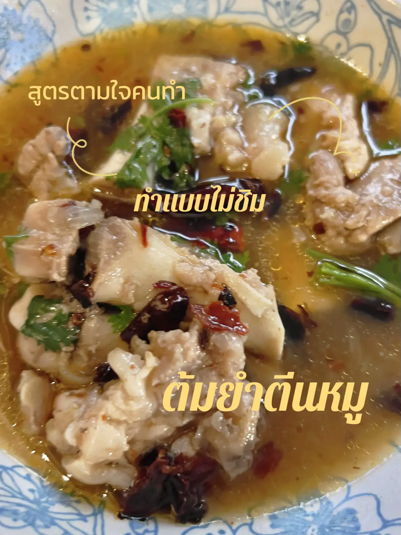 ต้มยำตีนหมู สูตรตามใจ | แกลเลอรีที่โพสต์โดย GooLoo Man | Lemon8