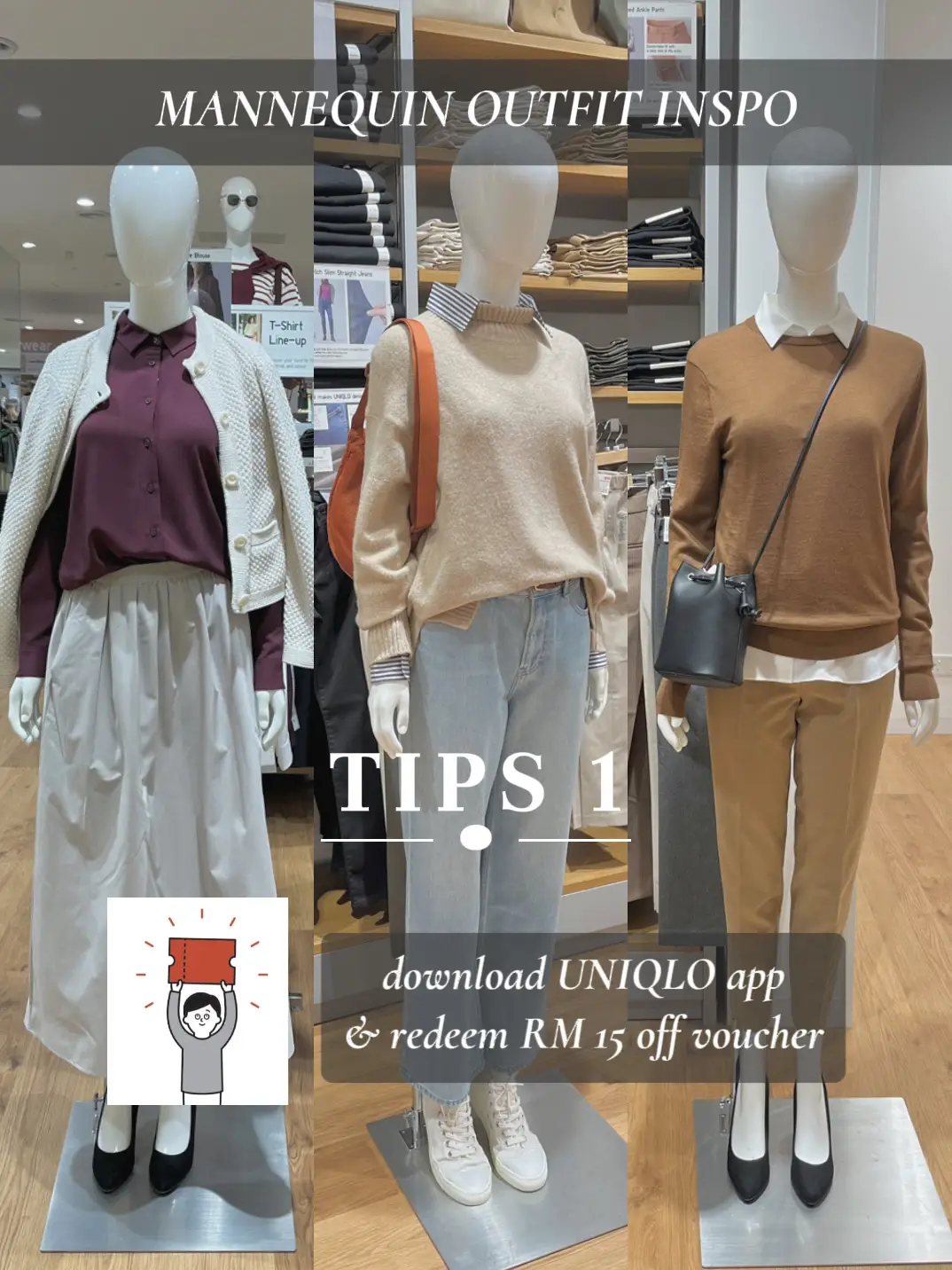 How to Mix & Match Uniqlo Modest outfits? ❣️, Galeri disiarkan oleh  EikaZulaikha 🤎