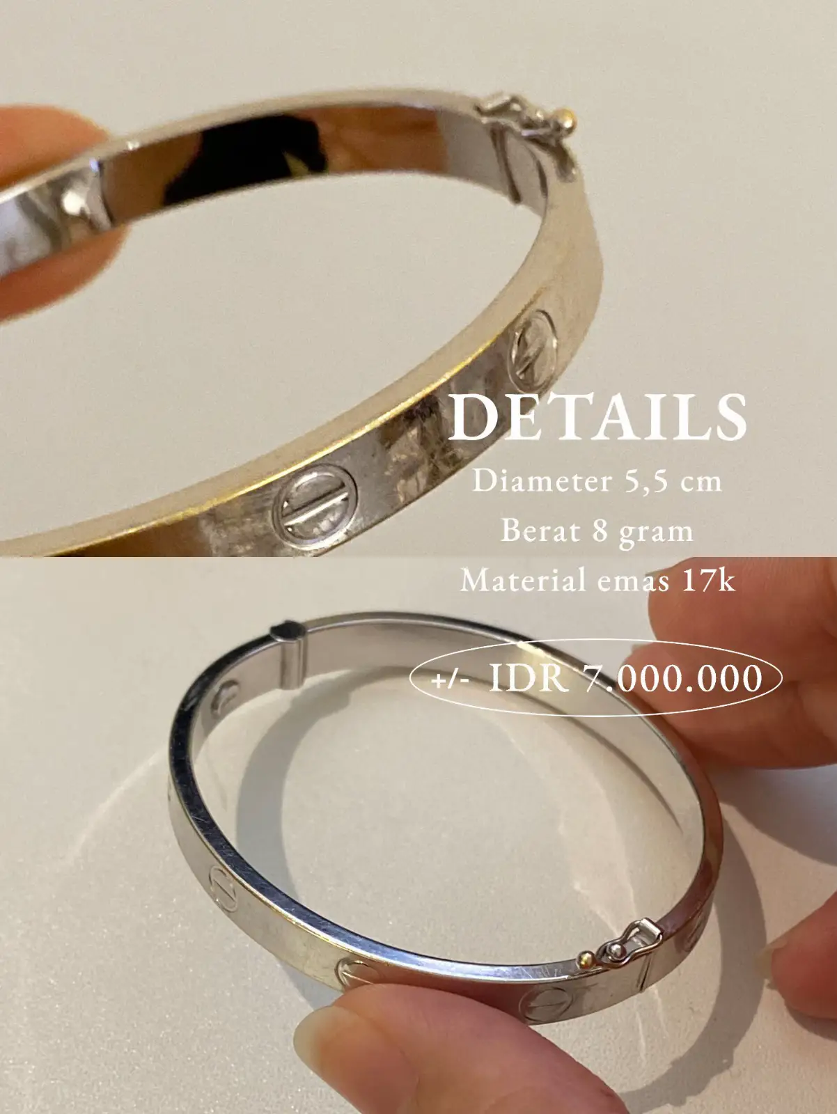 Cartier discount bracelet harga