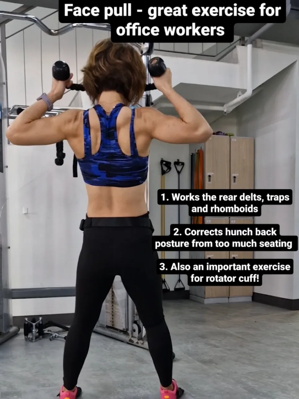 Exercise Slacker Face pull - Important exercise for office workers | Video published by ...