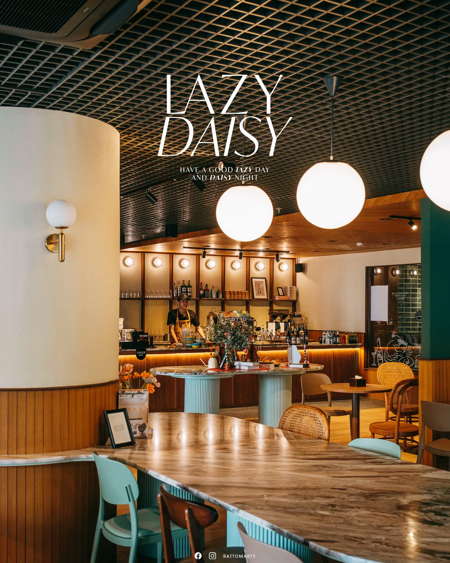 Lazy Daisy Brunch and Bar คาเฟ่บรันช์ Gardina อโศก แกลเลอรีที่โพสต์