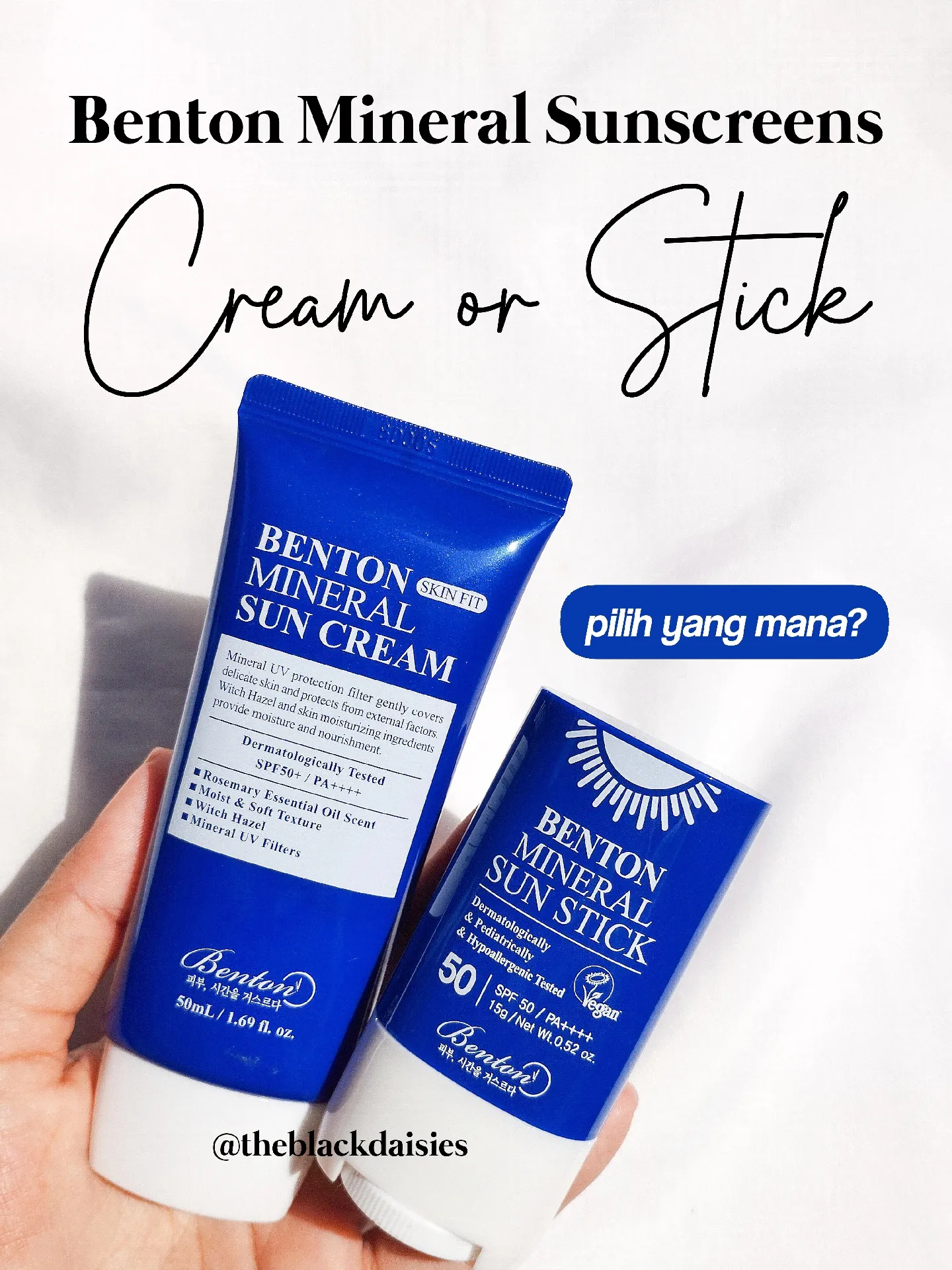 Benton Mineral Sunscreens. Pilih Stick atau Cream? | Galeri diposting ...